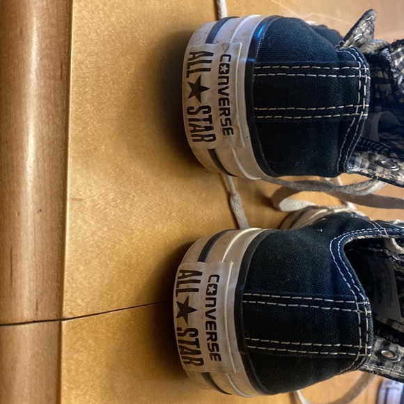 Black Converse sneakers with double tongue - Picture 4 of 7